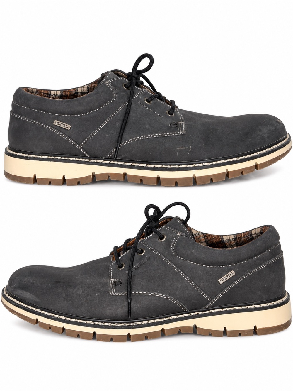 Merrell World Vue Lace Waterproof Suede Oxford Black Shoes Men’s Size 12